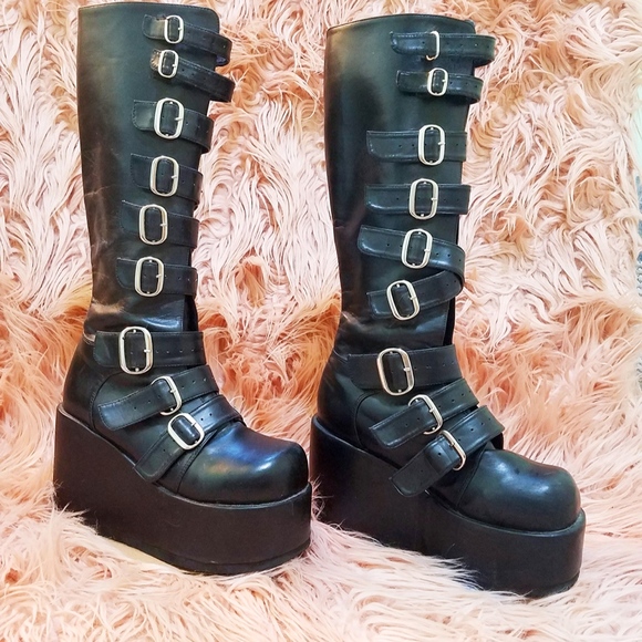 Demonia Concord Knee High Boots ~ Size 9 - Picture 5 of 6